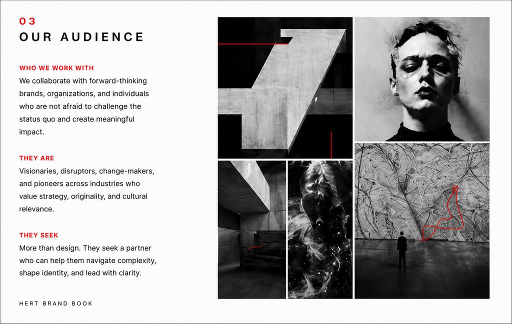 HERT — Studio Identity — The studio’s own identity — a Persian expression for a place without rules, rebuilt as a design position.
