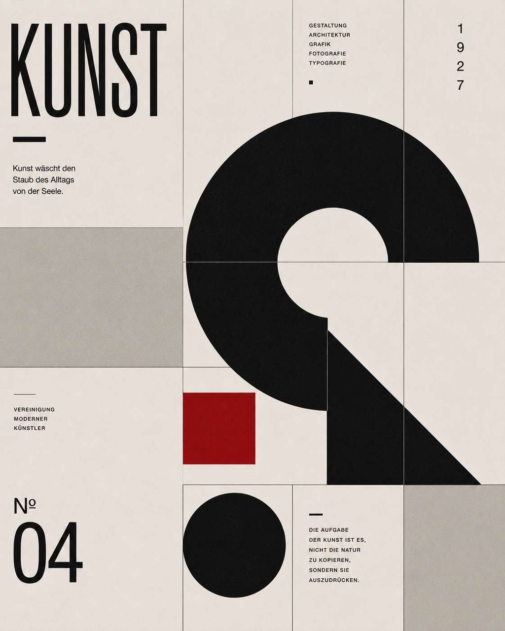 A poster series testing how far a strict Swiss grid can be pushed before it stops holding.